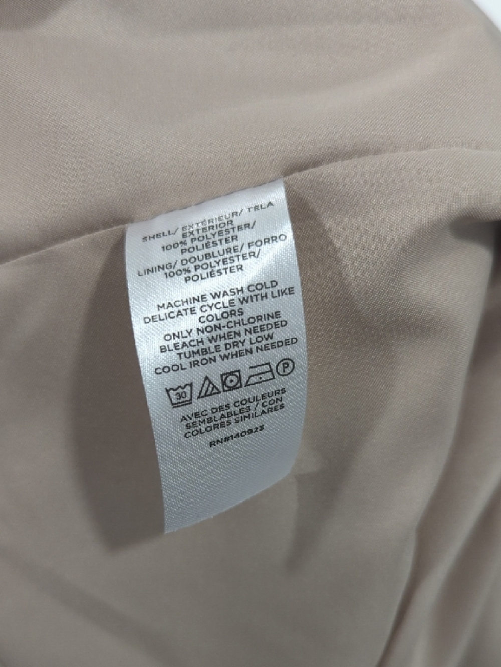 LOFT Light Beige Double Breasted Belted Pea Coat Size Small - Picture 13 of 13